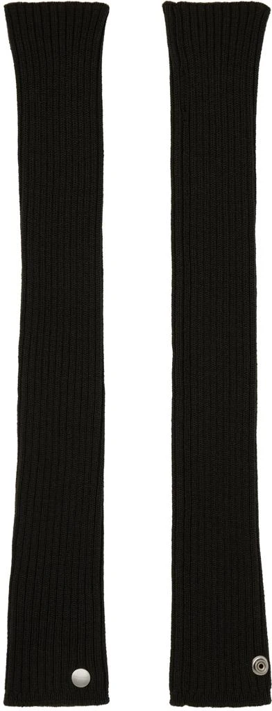 Rick Owens Green Porterville Ribbed Arm Warmers 2