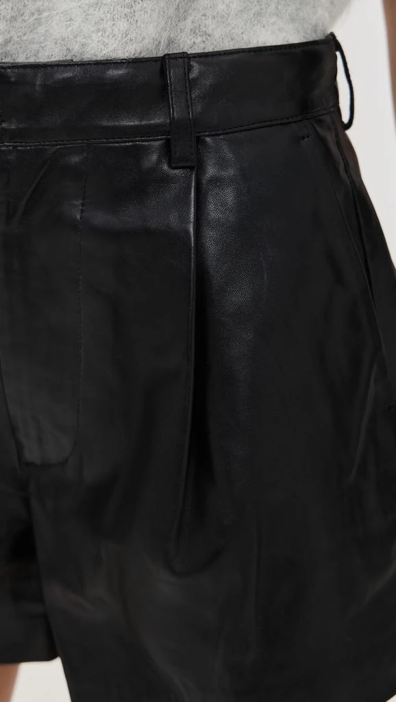 R13 Wide Leg Leather Shorts 5