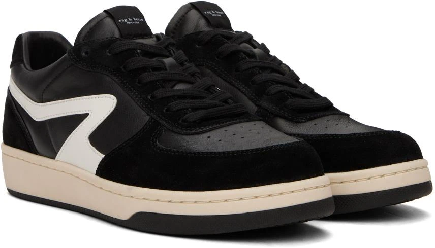 Rag & Bone Black & White Retro Court Sneakers 4