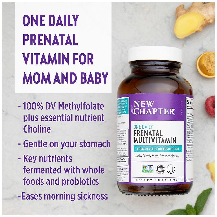 New Chapter One Daily Prenatal Multivitamin, Vegetarian Tablets 7