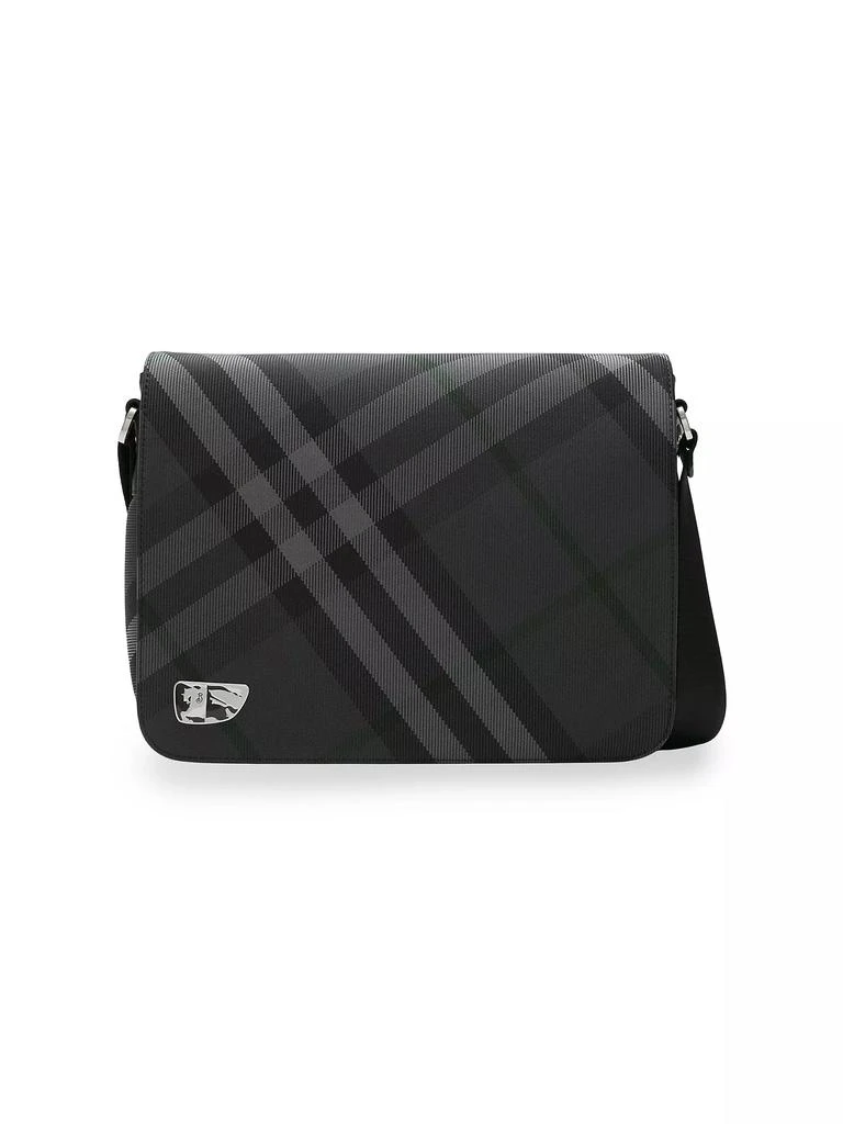 Burberry Grid Check Messenger Bag 1