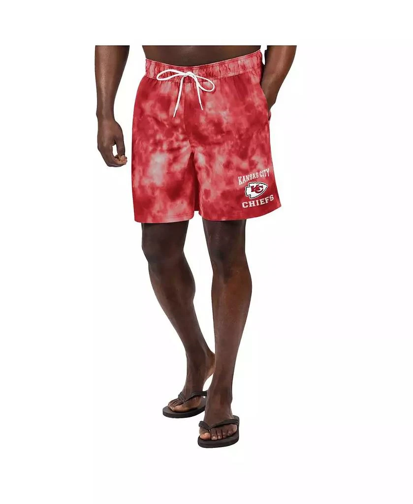 G-III Sports by Carl Banks Men's Red Kansas City Chiefs Change Up Volley Swim Trunks 1