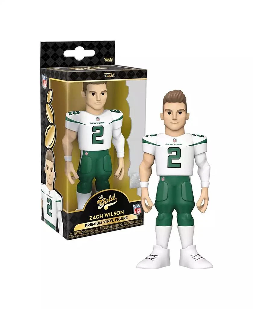 Funko NY Jets NFL Gold 5 Inch Vinyl Figure | Zach Wilson 2