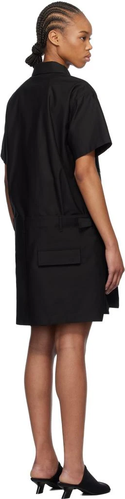 Sacai Black WTAPS Edition Cotton Back Satin Minidress 3