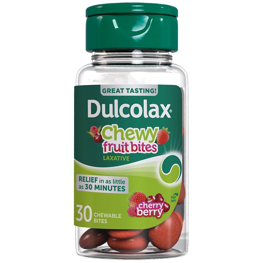 Dulcolax Saline Laxative Chewy Fruit Bites Cherry Berry