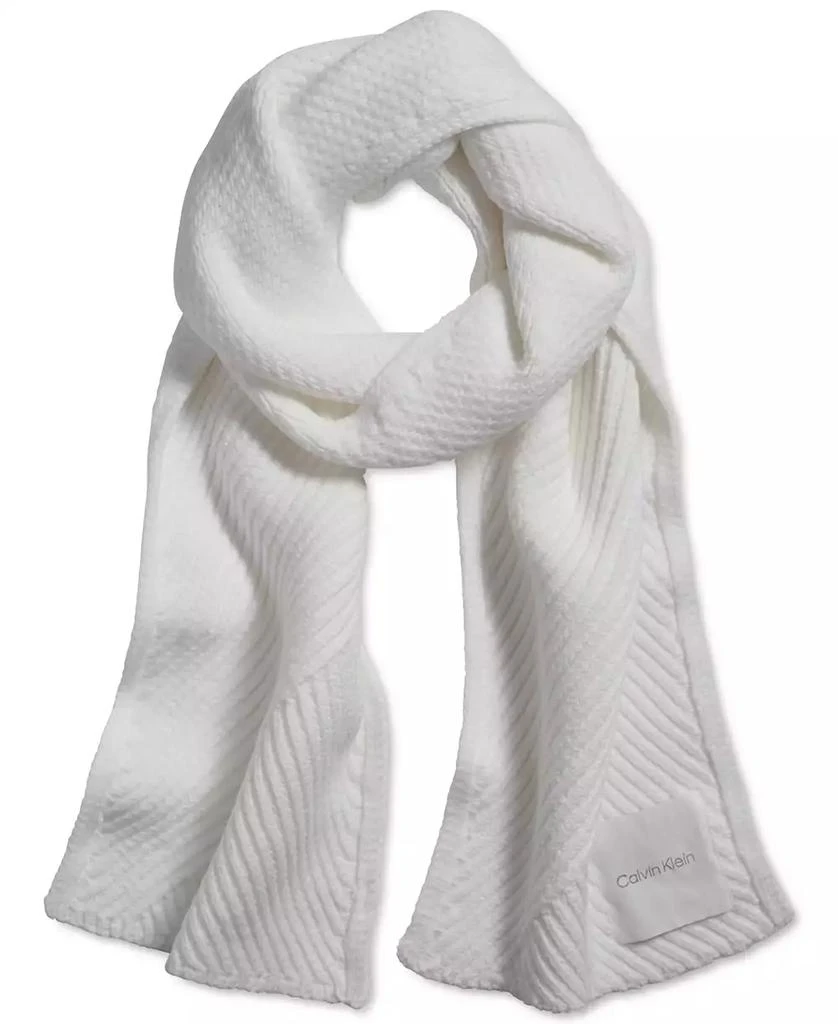 Calvin Klein Chunky Rib Knit Scarf 1