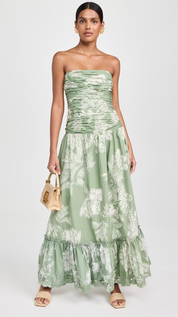 Hemant and Nandita Strapless Long Dress