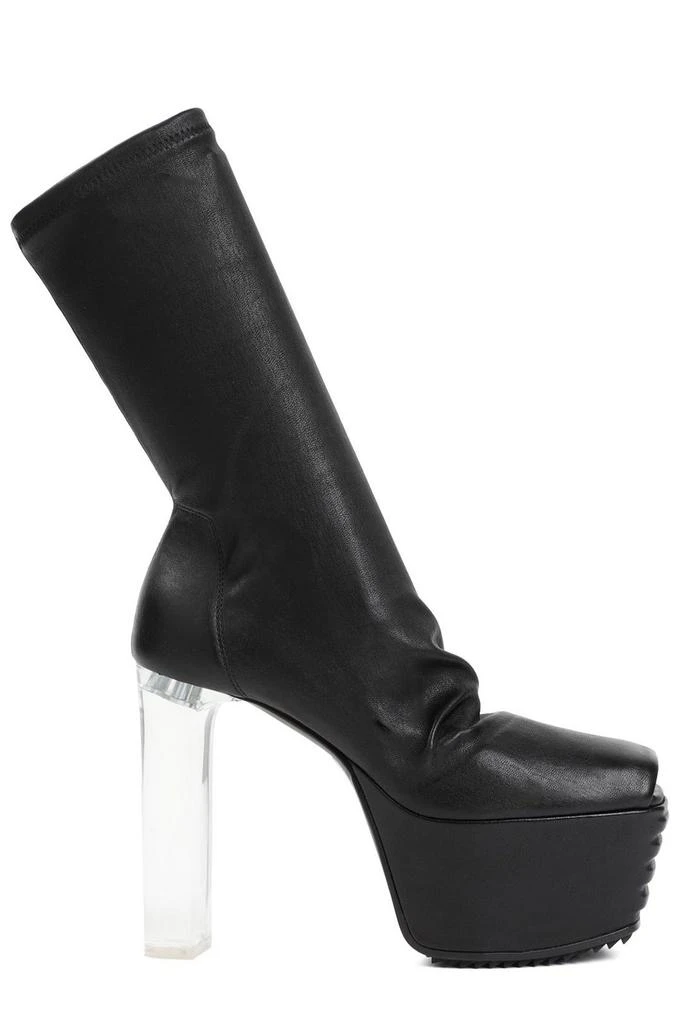Rick Owens Rick Owens Peep Toe Block Heel Boots 1