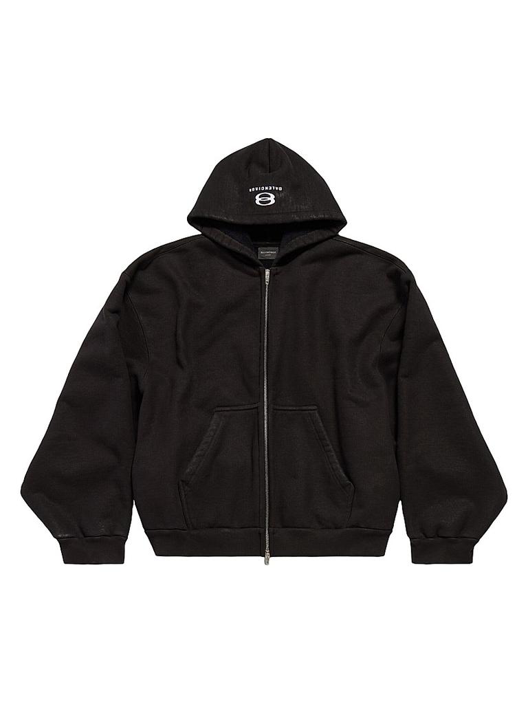 【関税&送料込】Balenciaga Planet Earth Hoodie Balenciaga Planet Earth Zip-Up Hoodie Regular Fit | Saks