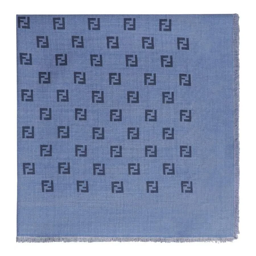 Fendi Square Monogram-Print Scarf 1
