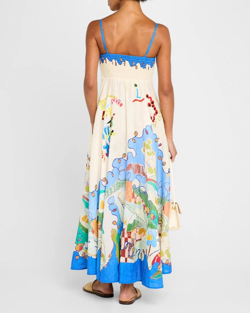 ALEMAIS Nadia Linen Maxi Dress 3
