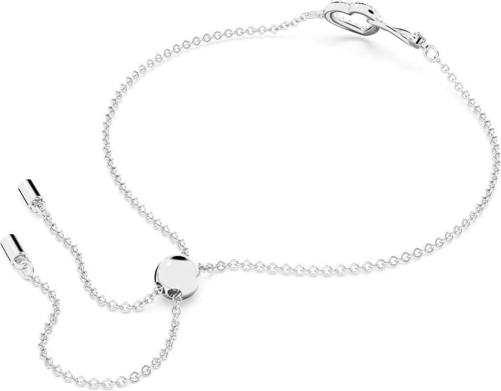 Swarovski Infinity 5524421 Zirconia Hyperbola Heart Pendant Silver Bracelet 3