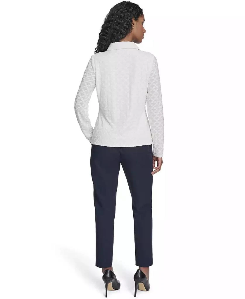 Tommy Hilfiger Women
s Floral Clip Button-Up Top 7