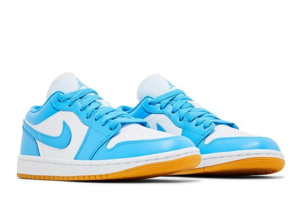 Jordan 1 Low White Gum Light Brown Dark Powder Blue (Women's) 5