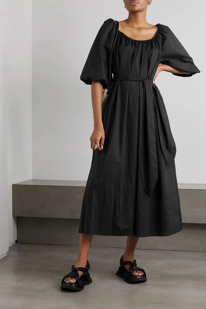 chinese dress ladies Matteau Shirred Lace-Up Dress