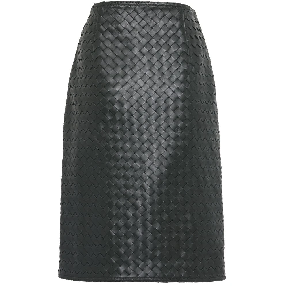 Bottega Veneta Intrecciato leather skirt 3