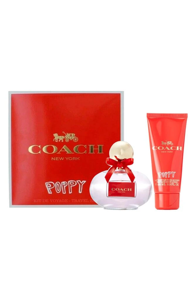 Coach Poppy Eau de Parfum Spray & Body Lotion Travel Set 2