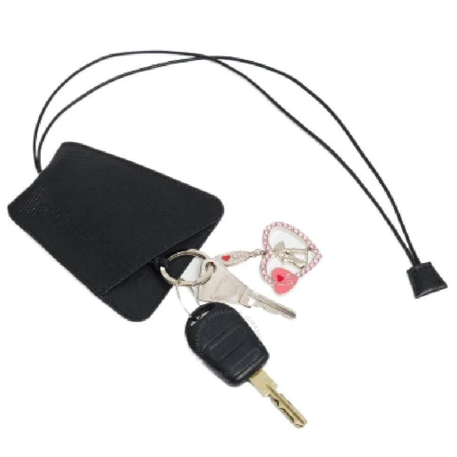 Cahu Leatherembossed Logo Bell Keychain