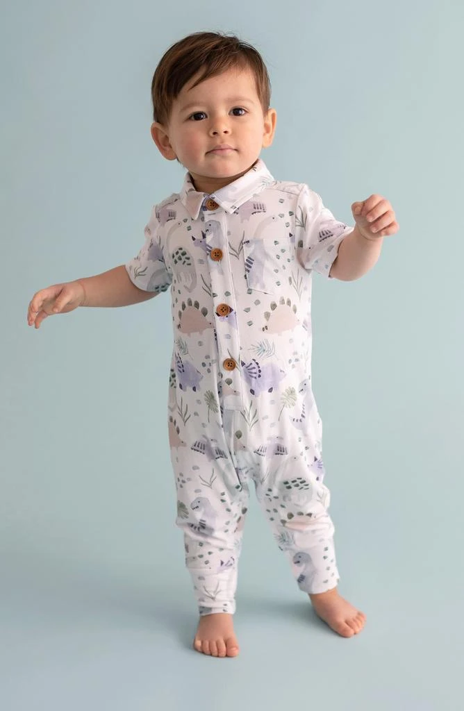 Posh Peanut Dino Henley One-Piece 2