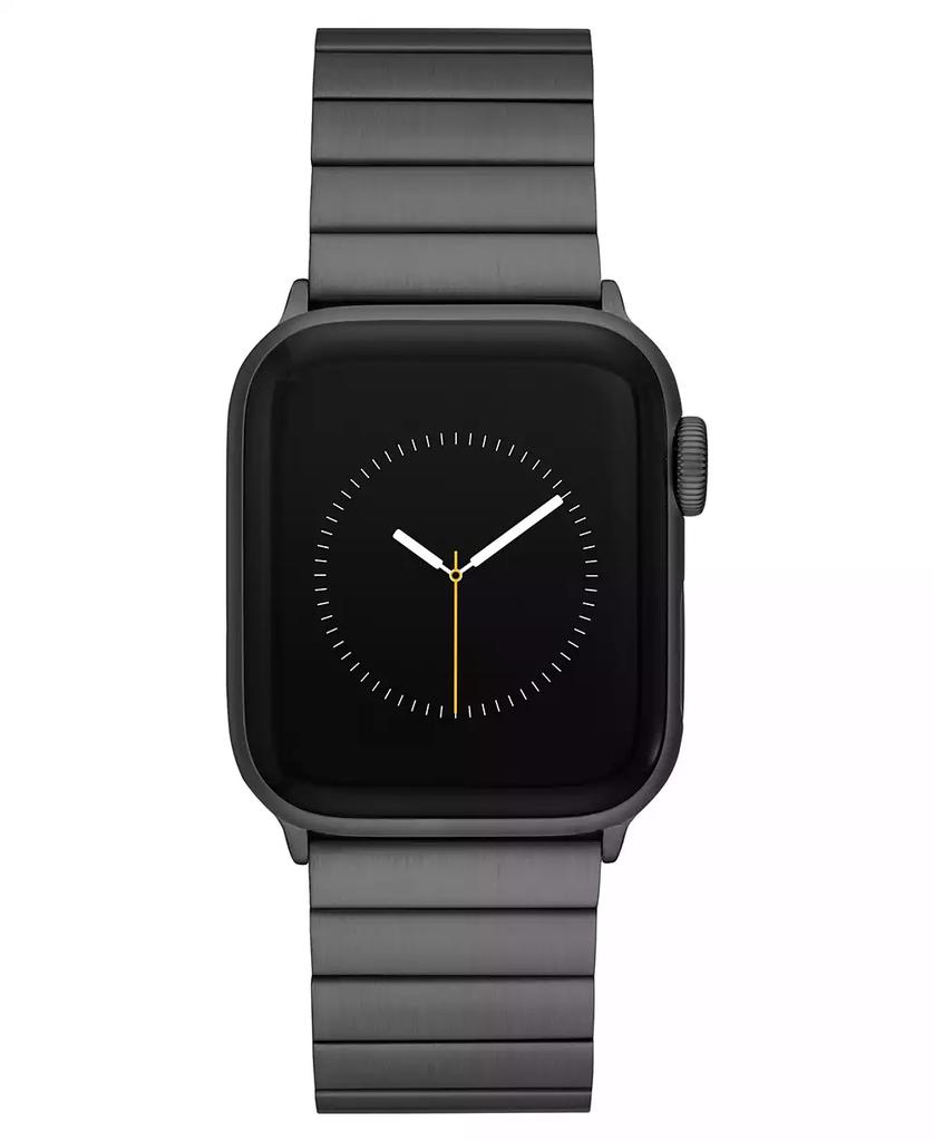 WITHit Space Grey Stainless Steel Bar Link Band designed for Apple Watch® 42mm (Series 1-3 only) & 44/45/46/49mm (Ultra & Ultra 2)