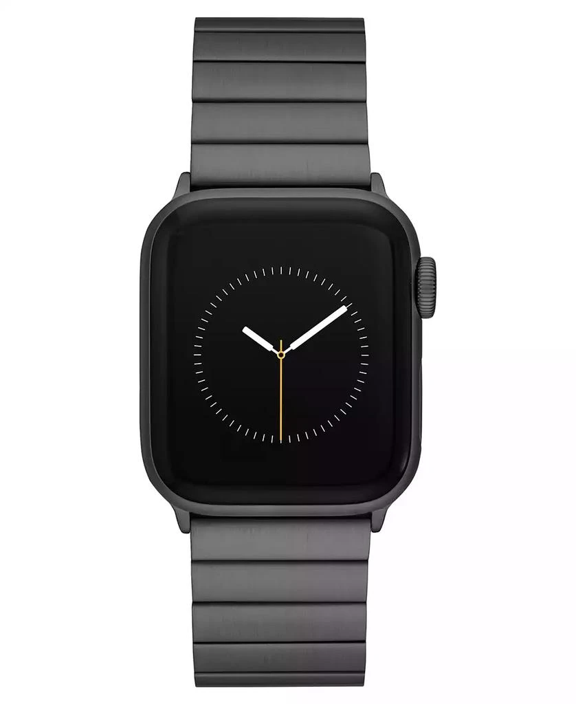 WITHit Space Grey Stainless Steel Bar Link Band designed for Apple Watch® 42mm (Series 1-3 only) & 44/45/46/49mm (Ultra & Ultra 2) 2