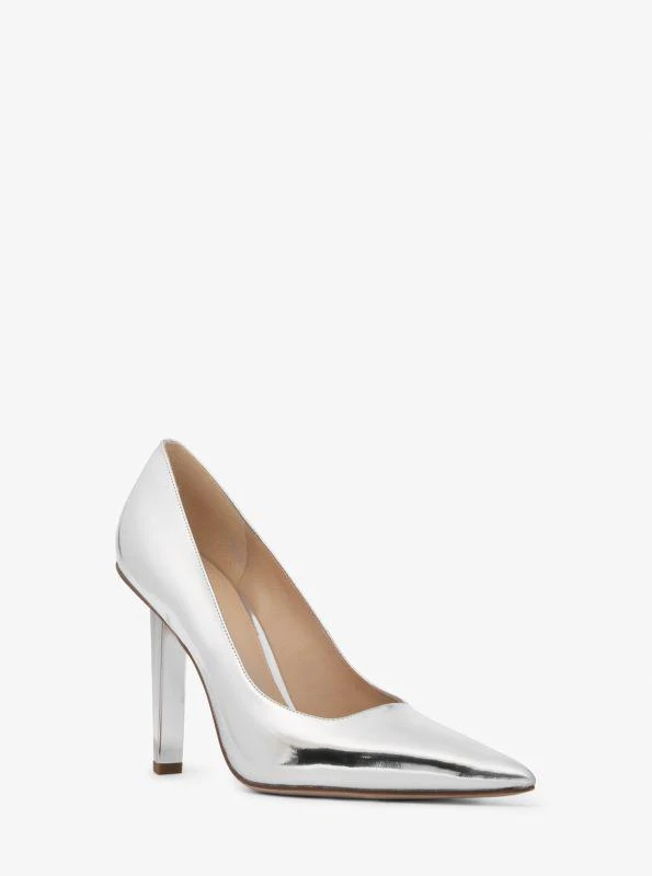 Michael Kors Halle Metallic Leather Pump 1