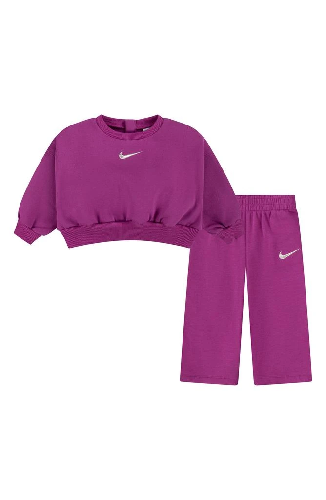 NIKE Swoosh Spirit Sweater & Wide Leg Pants Set 1