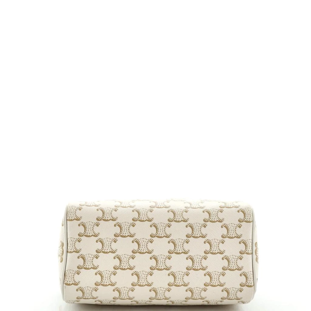 Celine Boston Bag Triomphe Coated Canvas Small 4