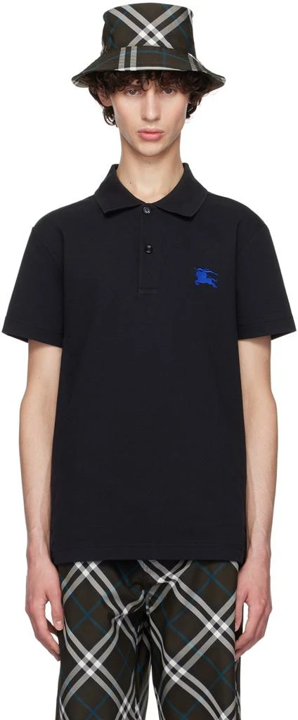 Burberry Black Cotton Polo 1