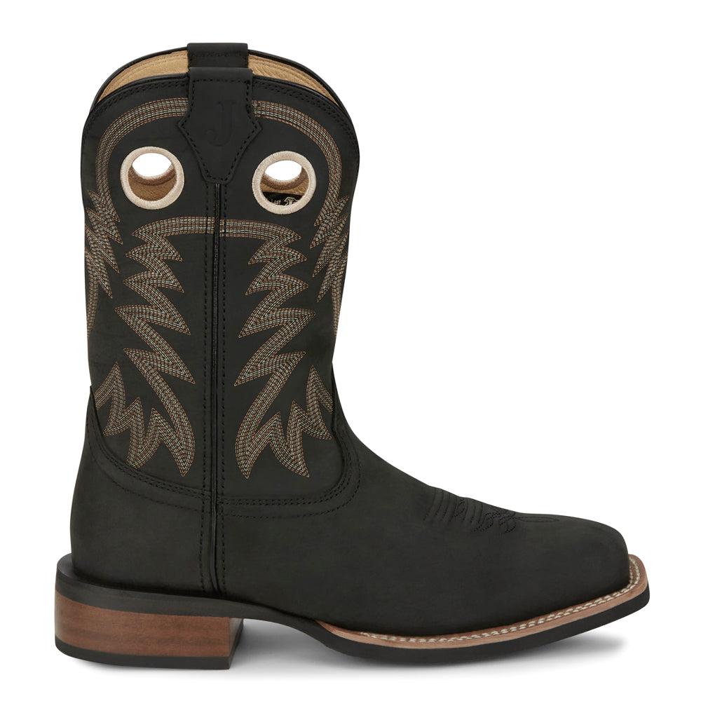 Justin Boots Frontier 11 Inch Shane Wide Square Toe Cowboy Boots