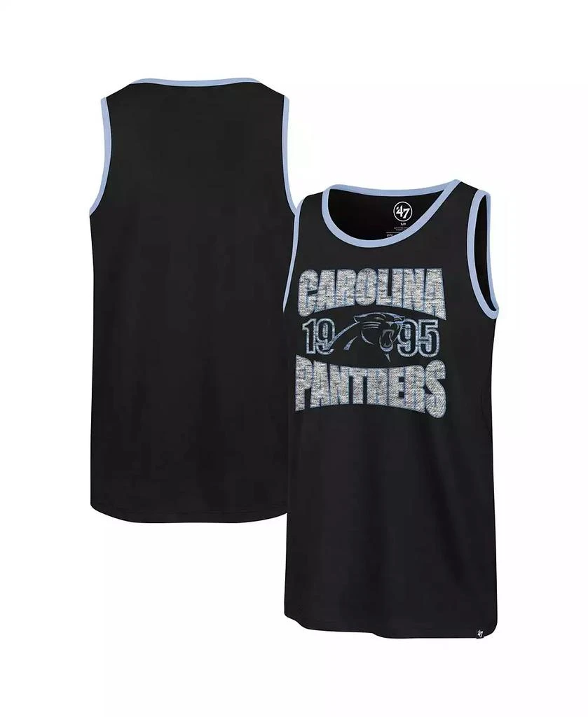 47 Brand Men's Black Carolina Panthers Upload Franklin Tank Top 1