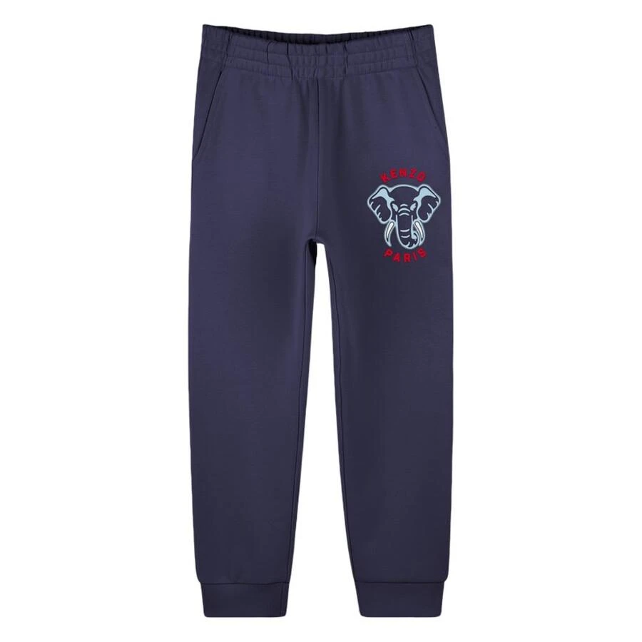 Kenzo Kids Elephant Logo Cotton Joggers
