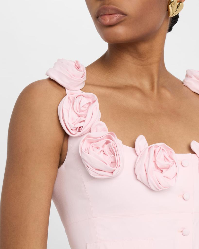 Shop Rosette Scoop-Neck Fit-&-Flare Dress on Sale at