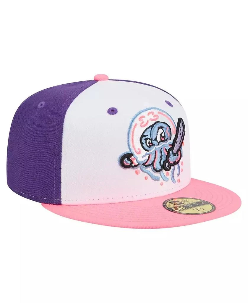 New Era Men's White/Purple Jersey Shore BlueClaws Copa de la Diversion 59FIFTY Fitted Hat 3