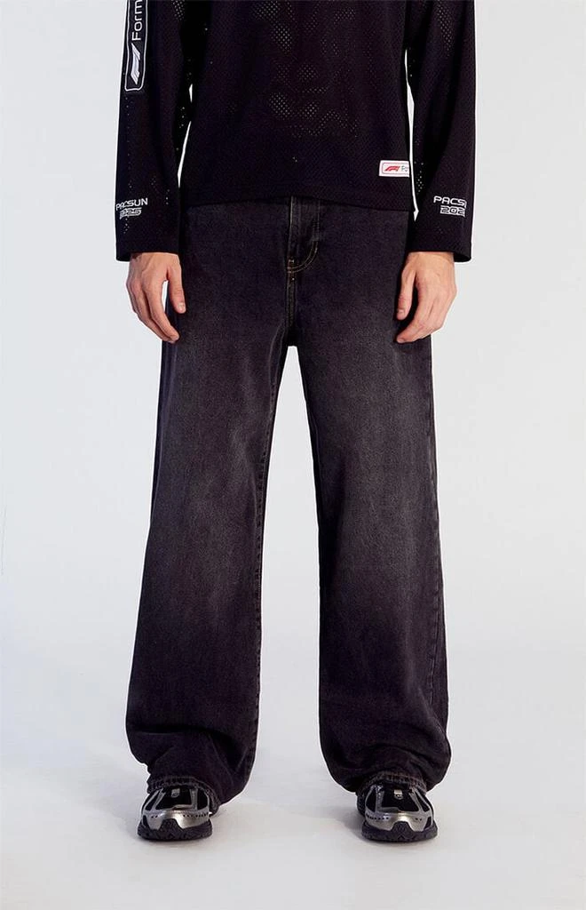 PacSun Black Extreme Baggy Jeans 1