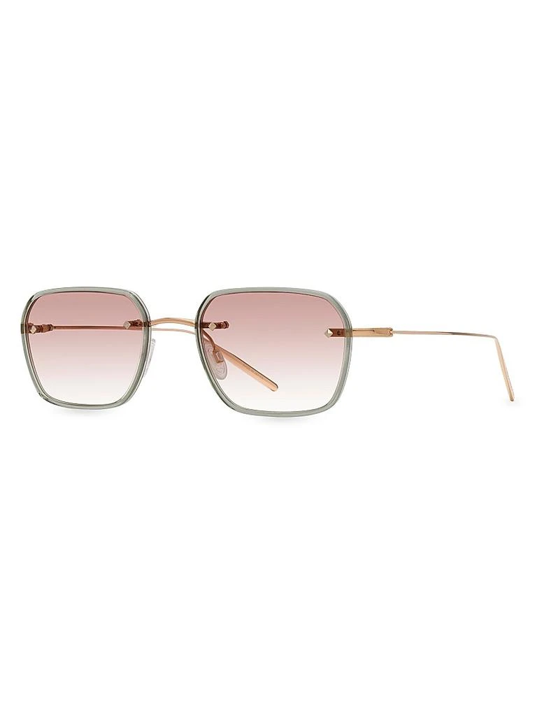 Barton Perreira Rimless Louie 49MM Rectangular Sunglasses 1
