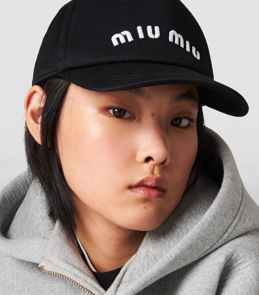 Miu Miu Logo Baseball Cap