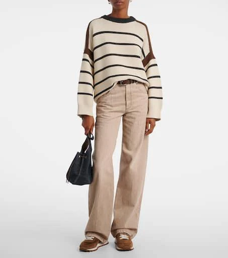 Brunello Cucinelli Runner Monili suede and canvas sneakers 3