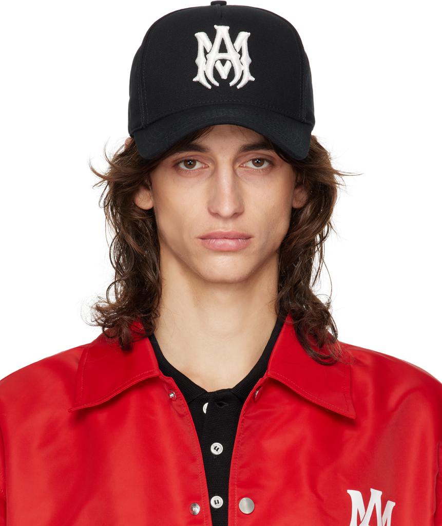 Shop Black Full Canvas 'MA' Cap on Sale at BeyondStyle – Get Shop Black Full Canvas 'MA' Cap on Sale at BeyondStyle – Get