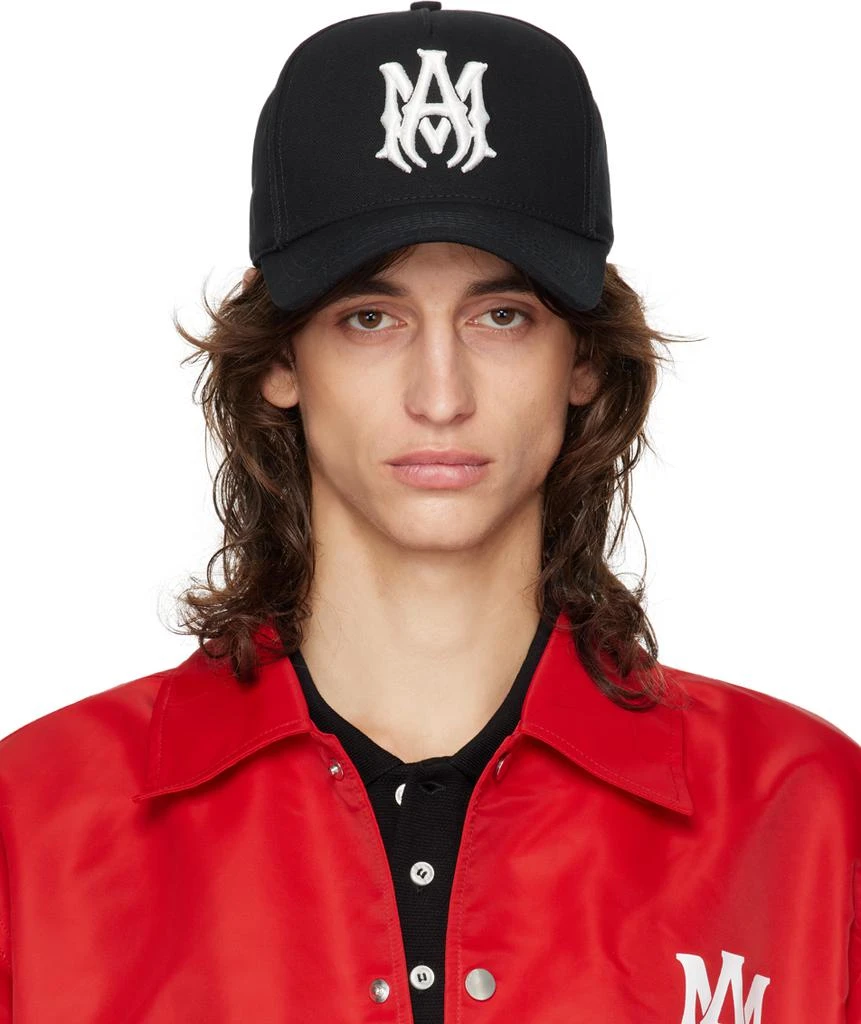 AMIRI Black Full Canvas 'MA' Cap 1