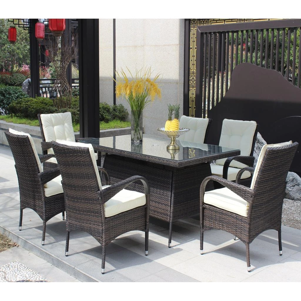 Streamdale Furniture Streamdale 7-Piece Patio Dining Set with Cushions 3