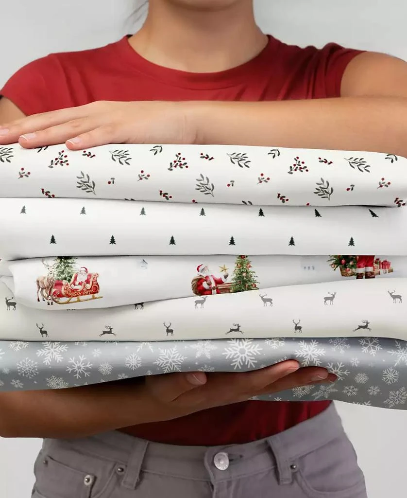 IENJOY HOME Holiday Pattern 3-Pc. Sheet Set 7