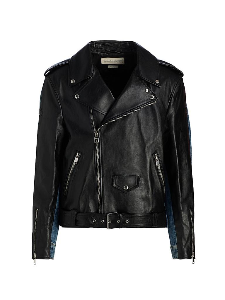 Sacai Sacai Gonz Wool Melton X Leather Blouson - Jackets - BeyondStyle