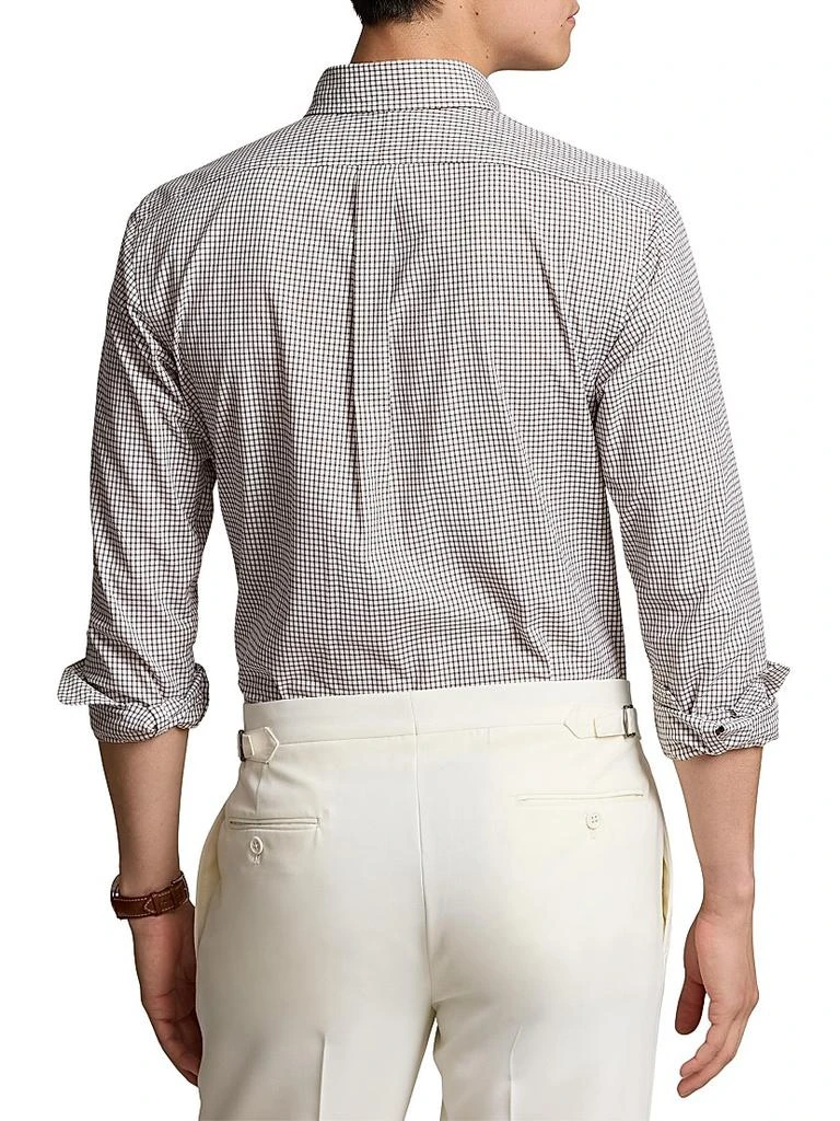 Ralph Lauren Micro Plaid Cotton Button-Down Shirt 4