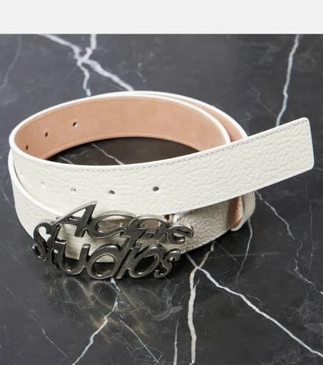 Acne Studios Logo leather belt 3