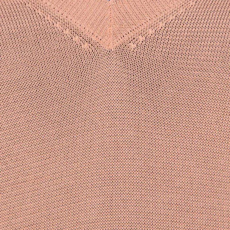 Prada Prada Pastel Orange Knitted V-Neck Loose Pullover S 4