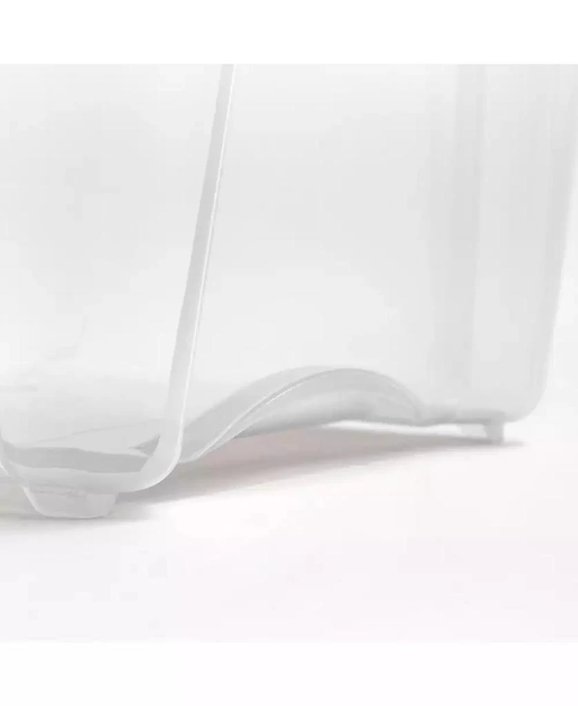 IRIS USA 13 Quart Stack 
Pull Clear storage Box, Gray, 8 Pack 4