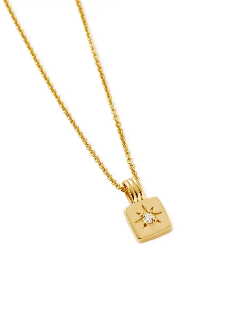 Missoma Star Ridge mini 18kt gold vermeil necklace 5