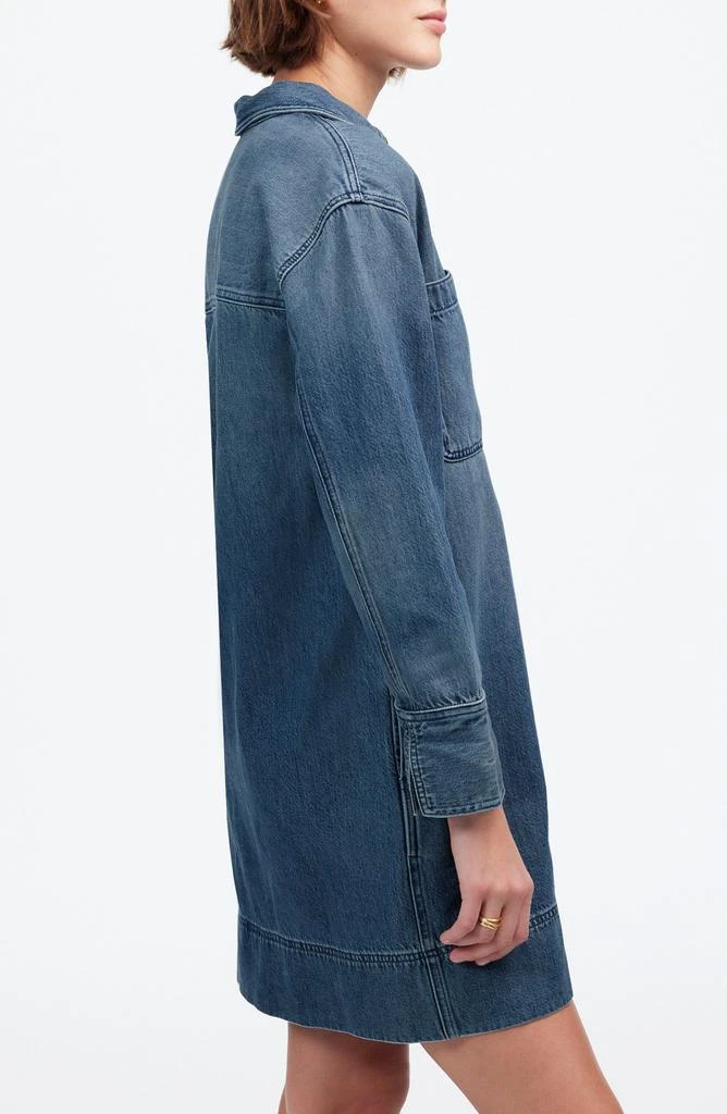 Madewell Airy Denim Edition Popover Minidress 3