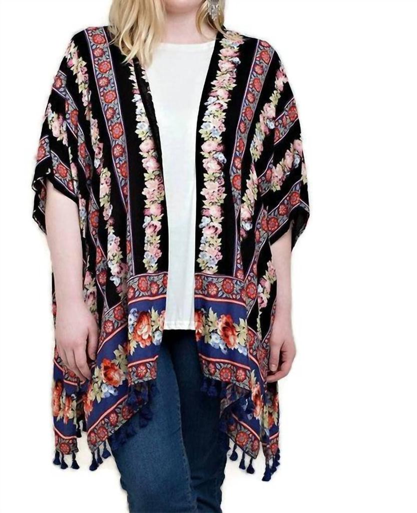 Kori Kori - Back Crochet Patch Kimono Jacket